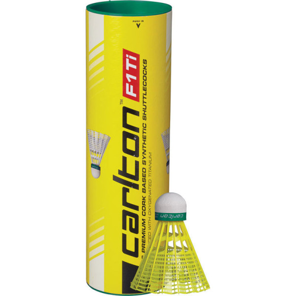 Badminton loptičky CARLTON F1 Ti Yellow (pomalý/zelený)