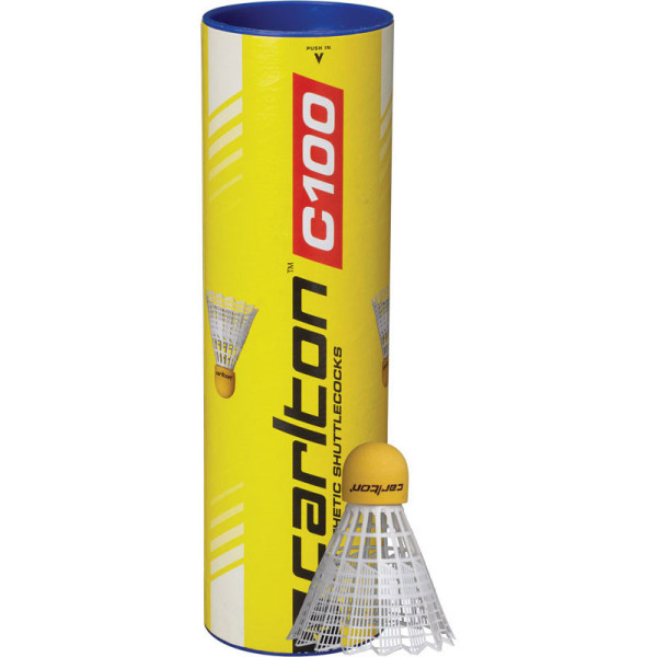 Badminton loptičky CARLTON C100 - White (Medium/Blue)