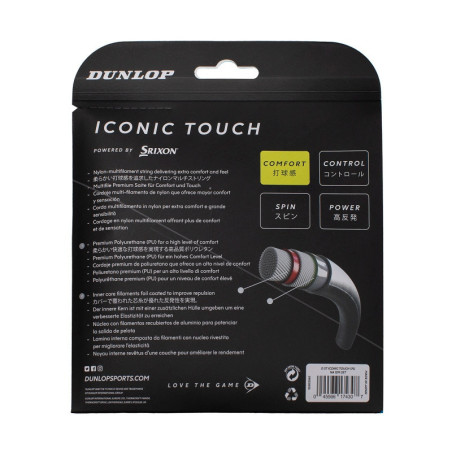 Tenis struny DUNLOP ICONIC TOUCH 17G 1,25 mm (délka 12 m)