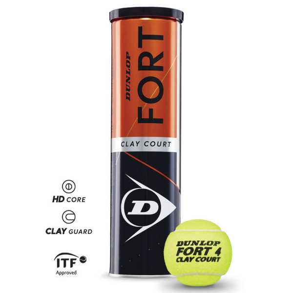 Tenisové loptičky DUNLOP FORT Clay Court
